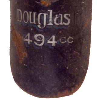Douglas motorcycle mudguard 1 close up