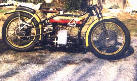 Guido Rossini's Douglas motorcycle